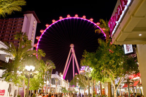 The High Roller viewed from the Promenade at the Linq Center